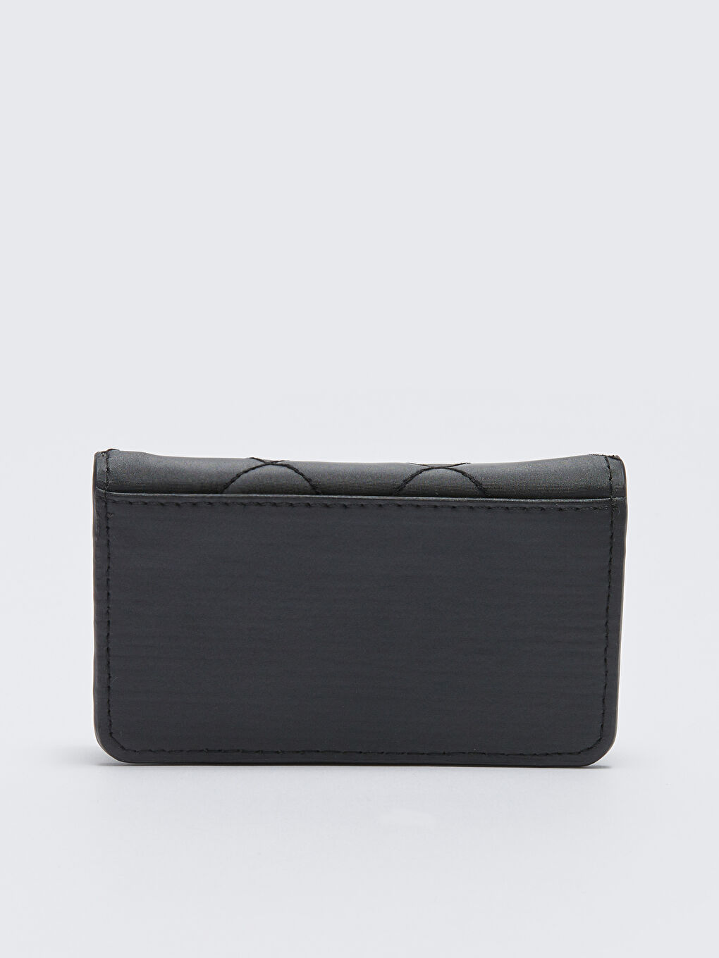 Siyah Paraşüt Kumaş Kapitoneli Kadın Cüzdan-2