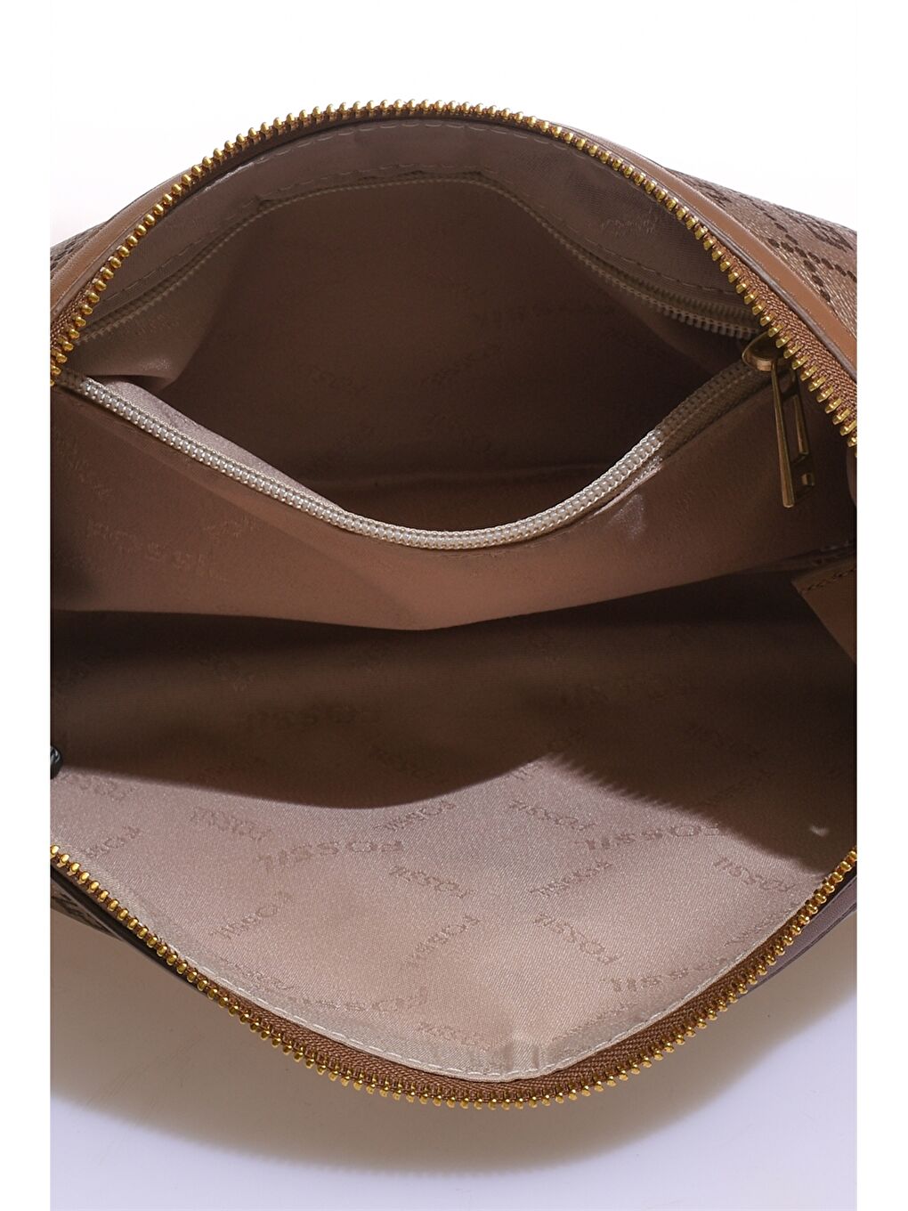 Sarı Deri Görünümlü Desenli Kadın Omuz Çantası-3