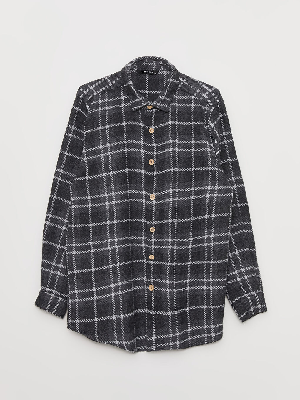 LCW ECO Regular Fit Long Sleeve Plaid Men's Flannel Shirt -W2JA34Z8-LML