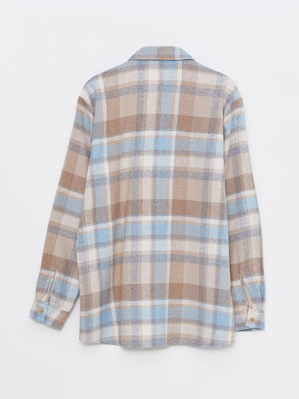 LCW ECO Regular Fit Long Sleeve Plaid Men's Flannel Shirt -W2JA35Z8-LLM