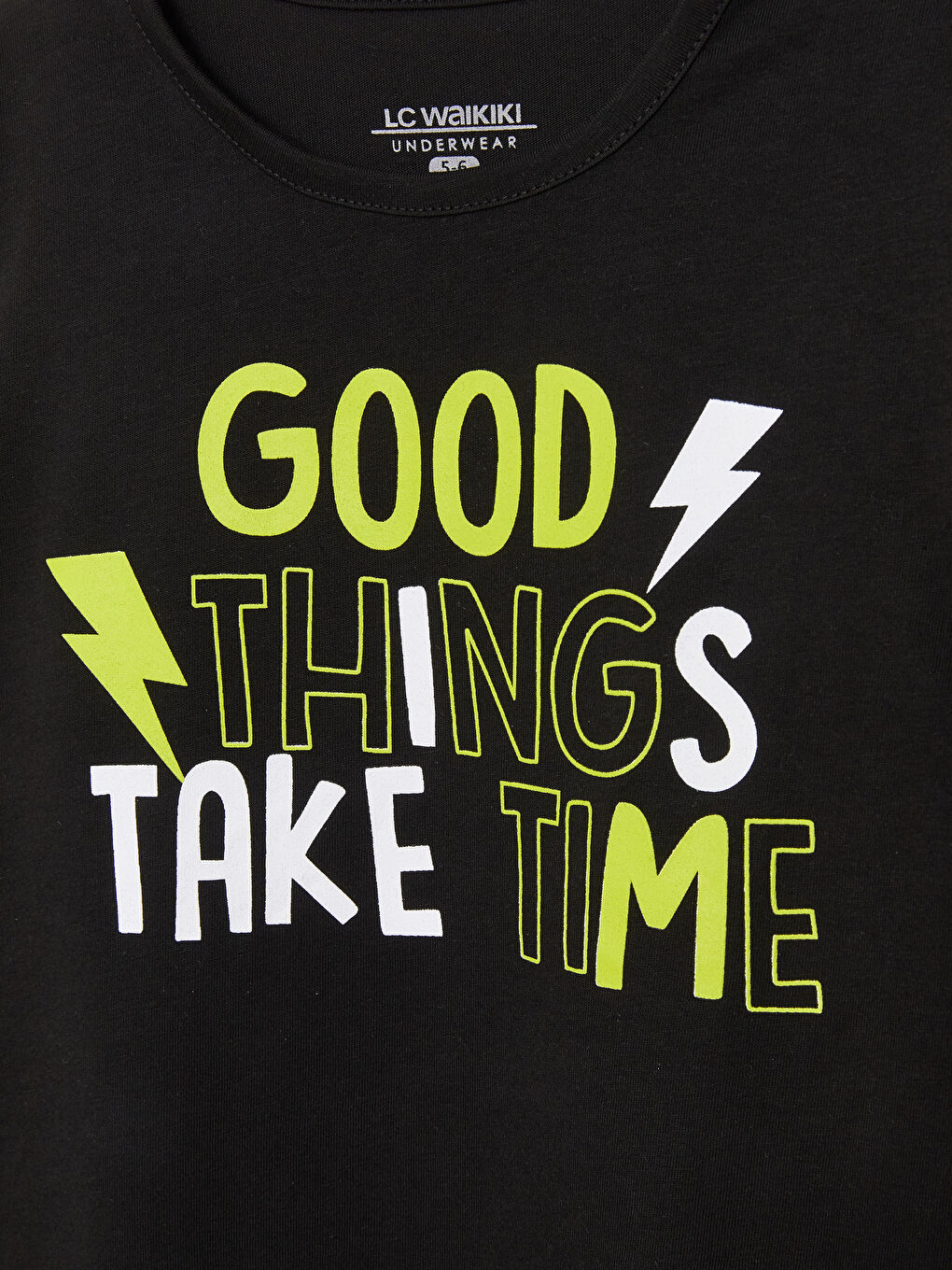 Crew Neck Printed Long Sleeve Boys' Pyjama Set-3