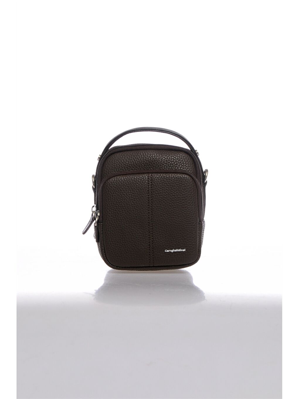 Kahverengi Deri Görünümlü Erkek El Çantası