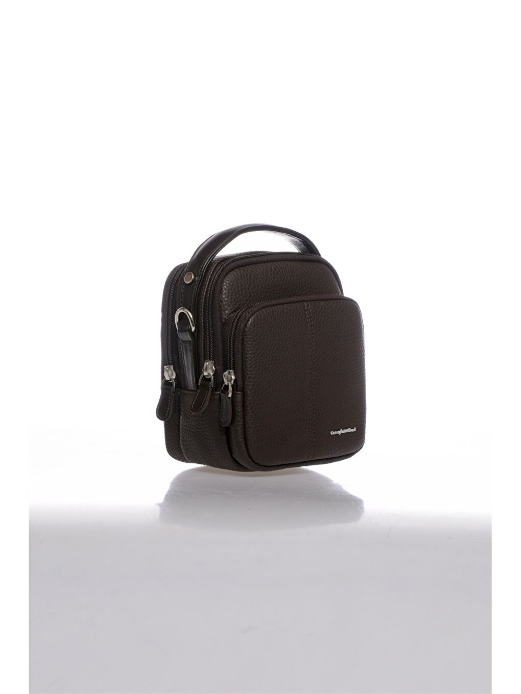 Kahverengi Deri Görünümlü Erkek El Çantası-1