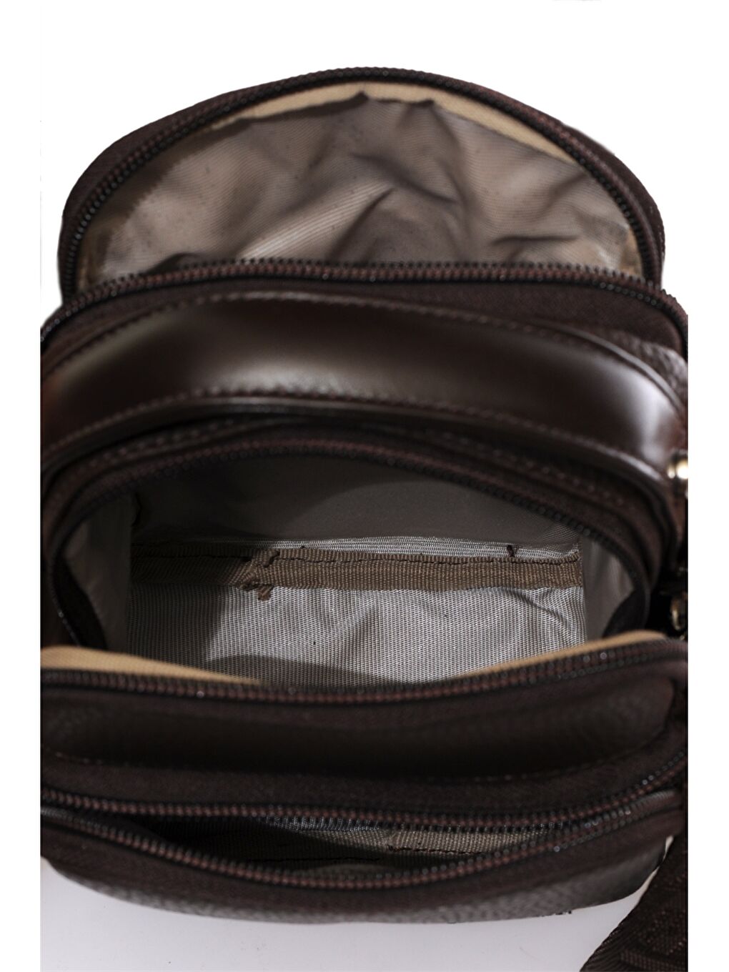 Kahverengi Deri Görünümlü Erkek El Çantası-3