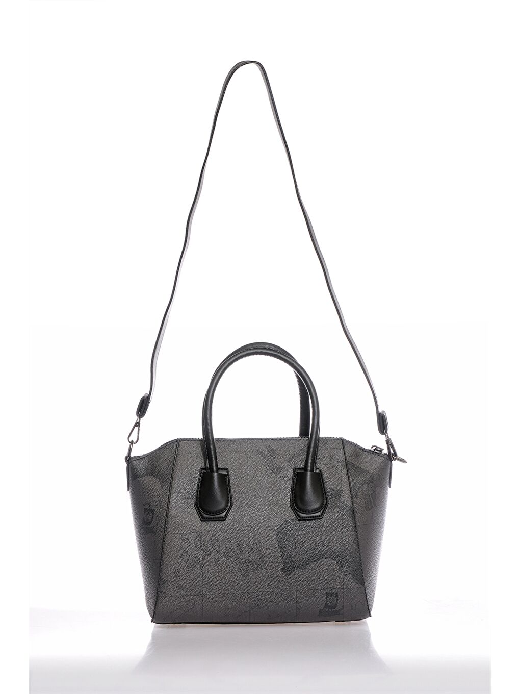 Karışık Deri Görünümlü Kadın El Çantası