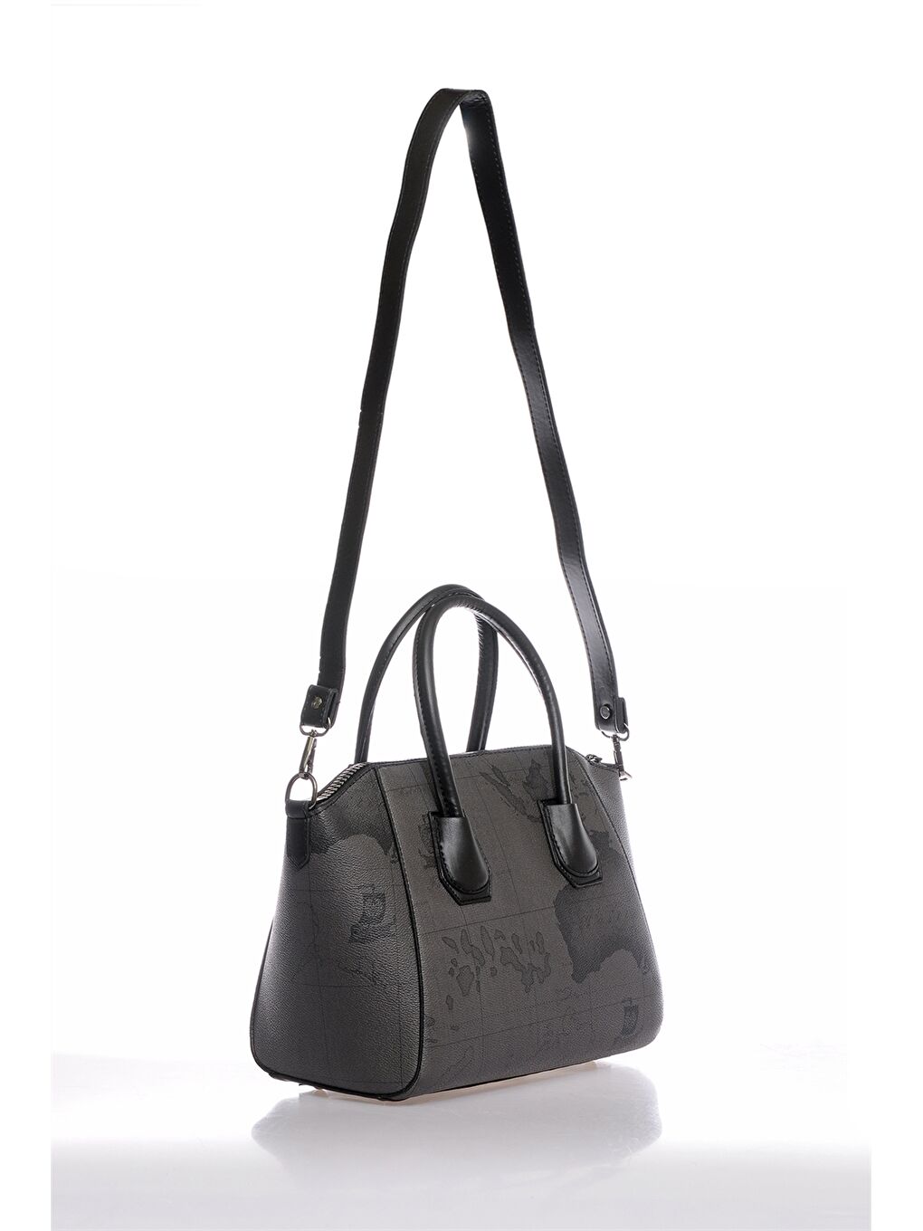 Karışık Deri Görünümlü Kadın El Çantası-1