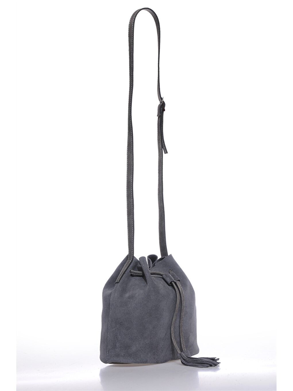 Siyah Süet Görünümlü Kadın Çapraz Çanta-1