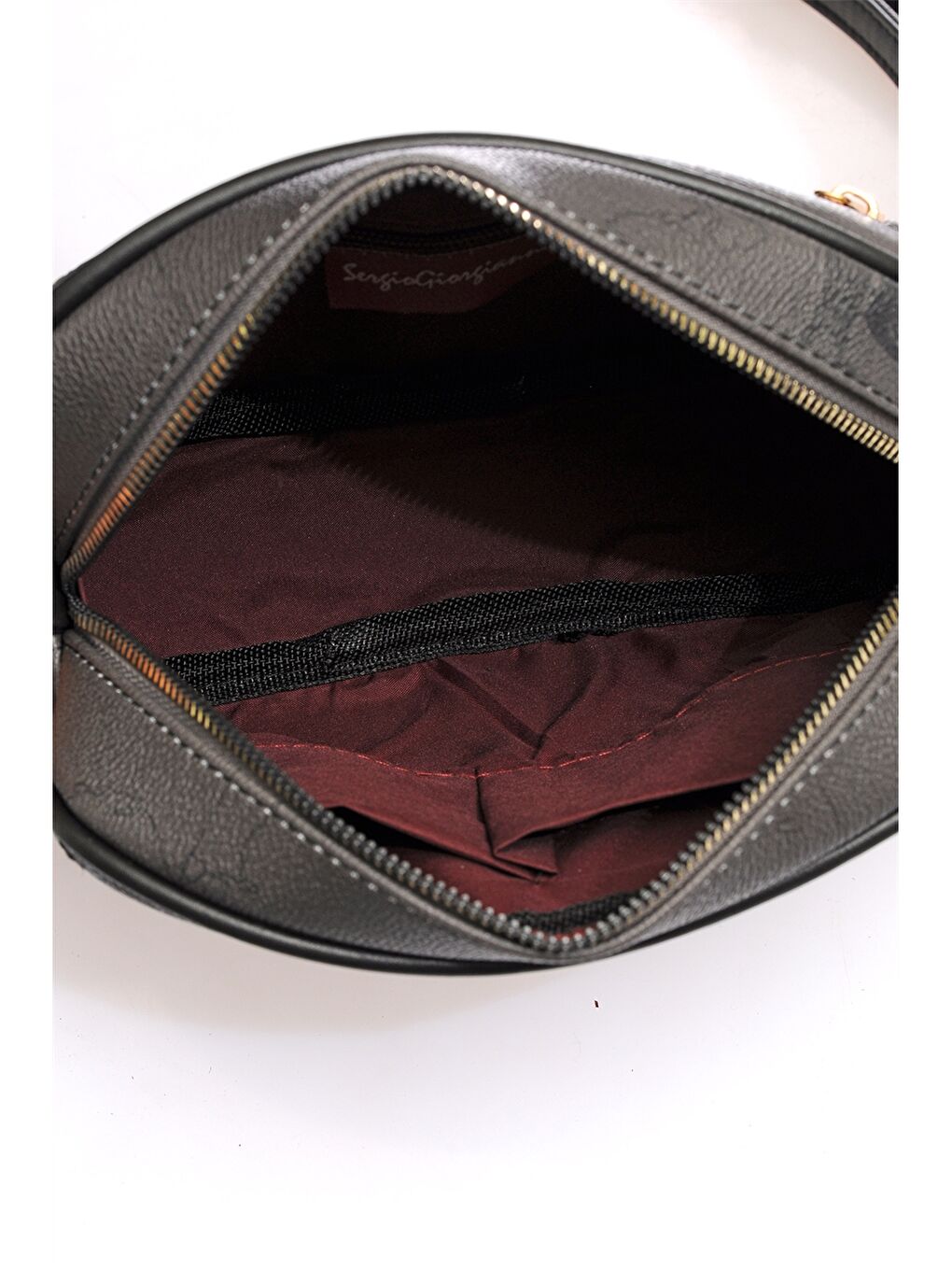 Karışık Deri Görünümlü Kadın Çapraz Çanta-3