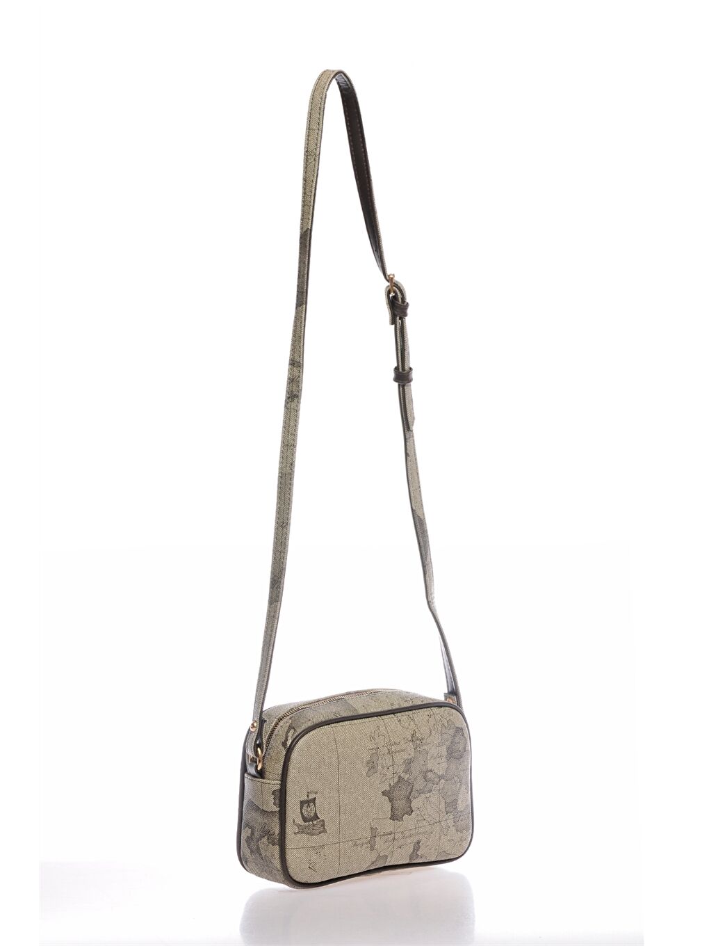 Karışık Deri Görünümlü Kadın Çapraz Çanta-1