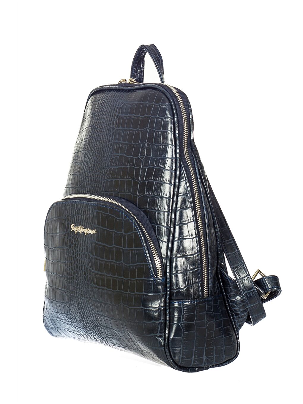 Karışık Deri Görünümlü Kadın Sırt Çantası-2