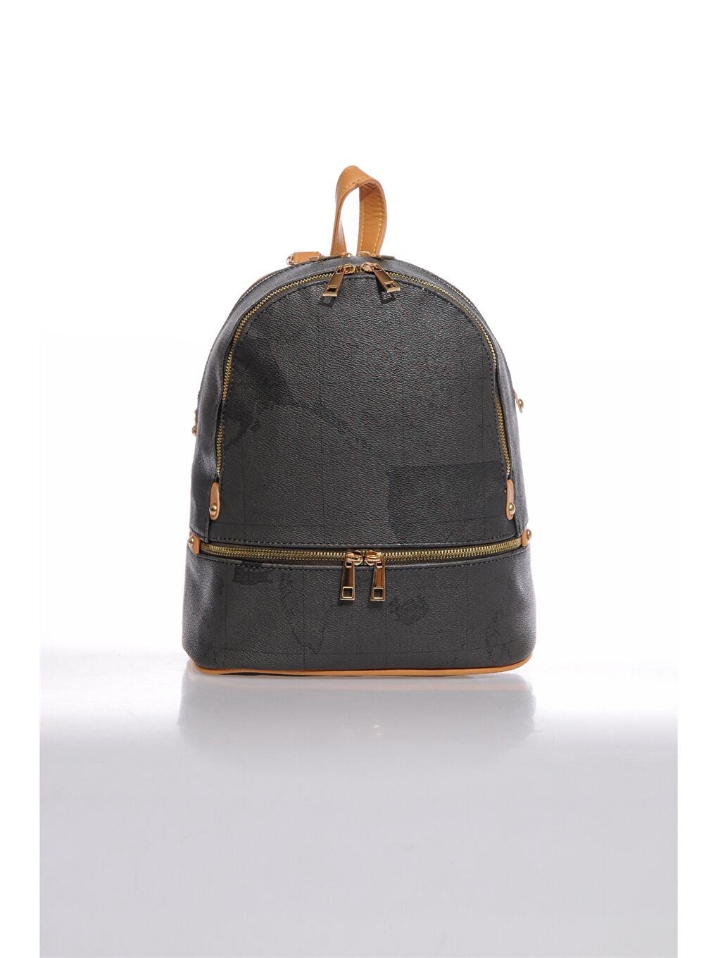 Karışık Deri Görünümlü Kadın Sırt Çantası