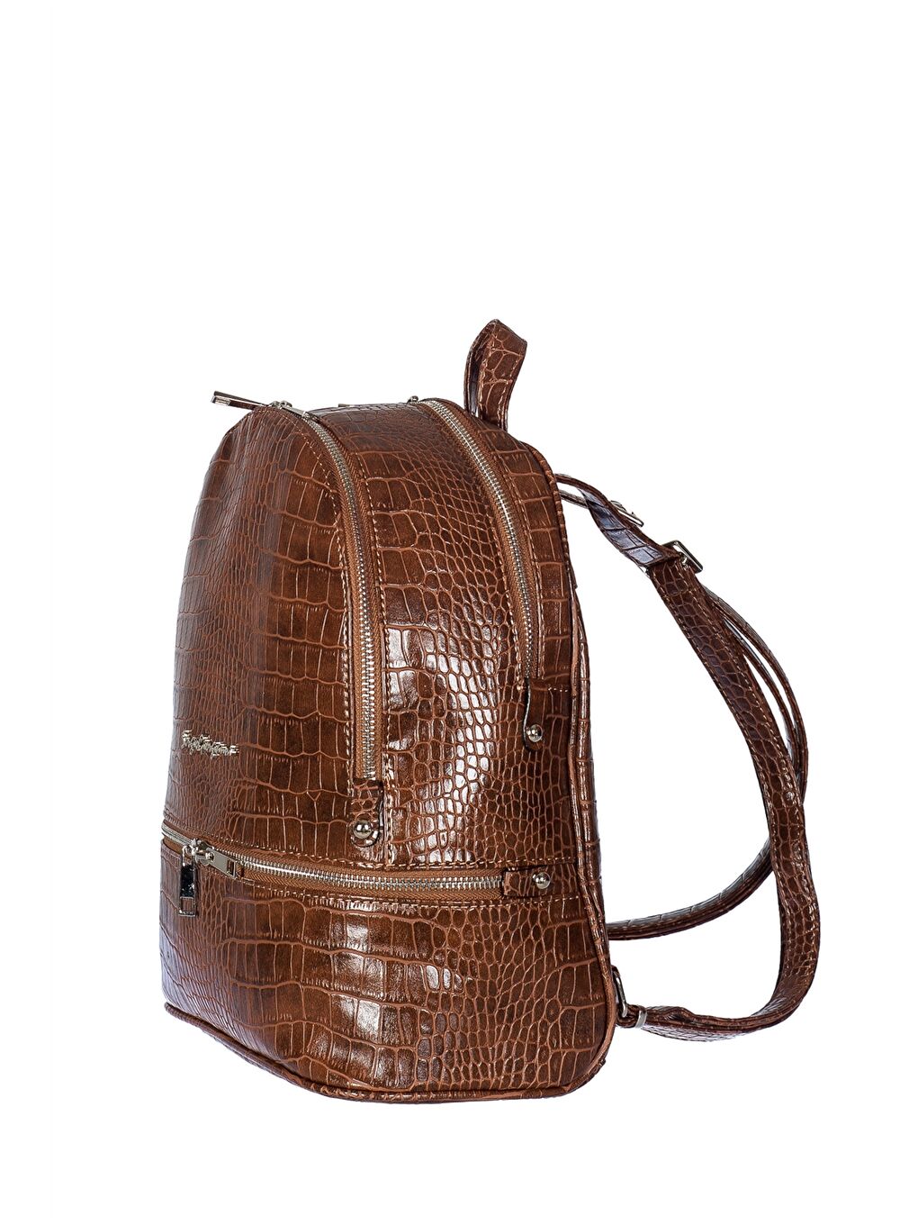 Bej Deri Görünümlü Kadın Sırt Çantası-2