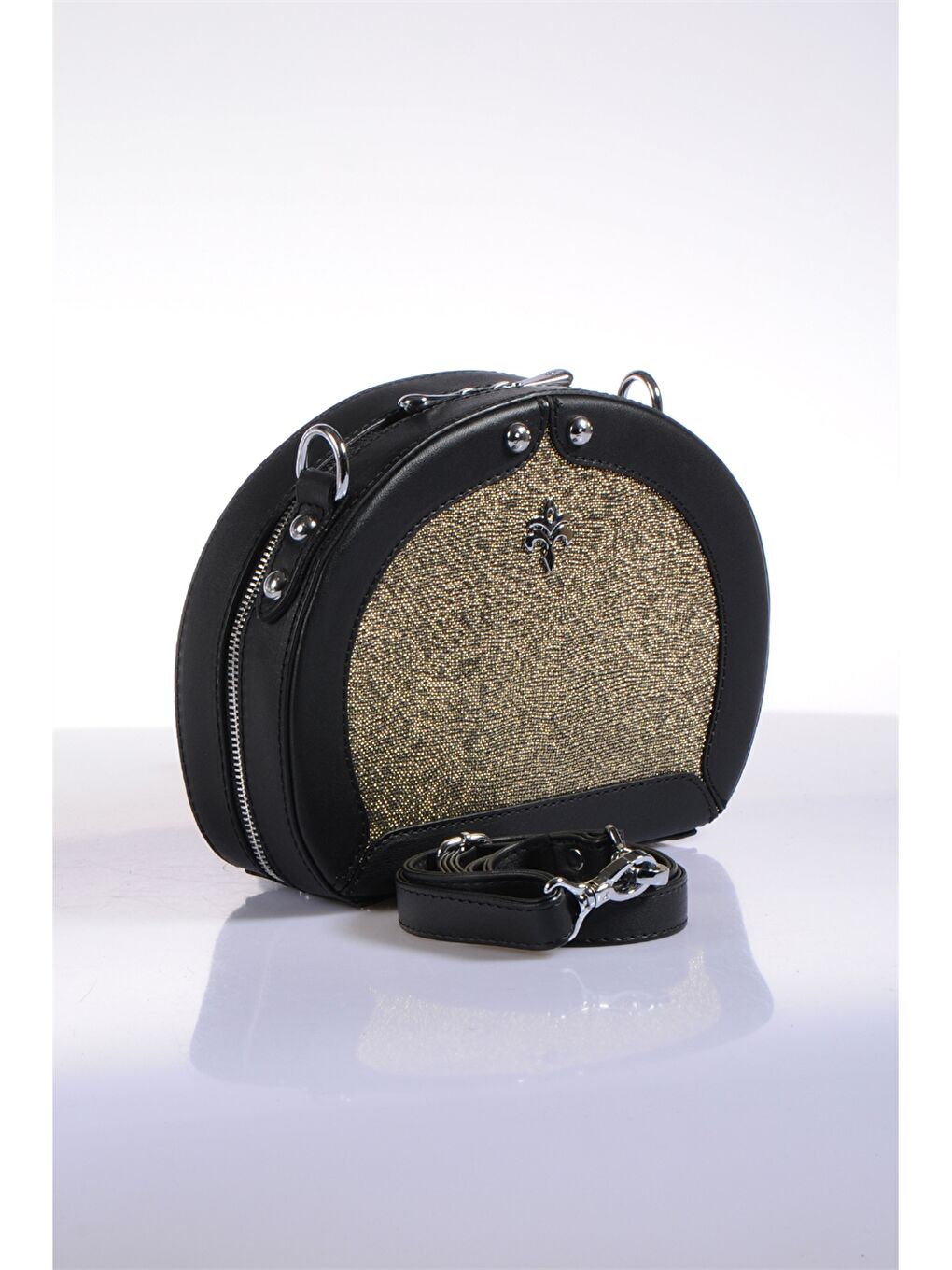 Sarı Deri Görünümlü Kadın Çapraz Çanta-1