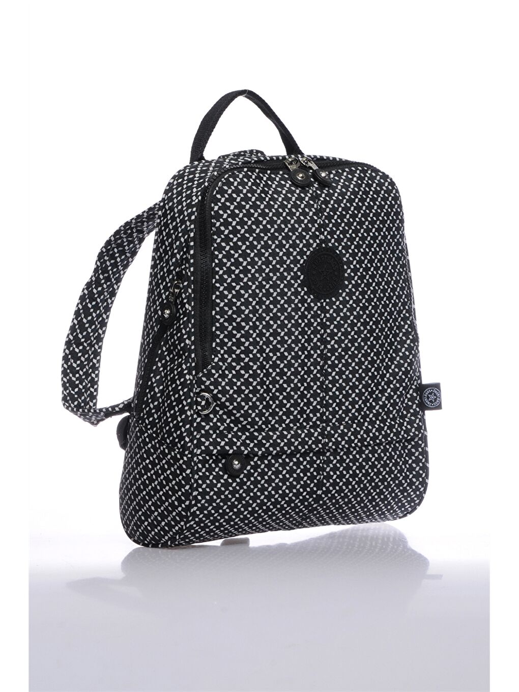 Siyah Desenli Kadın Sırt Çantası-1