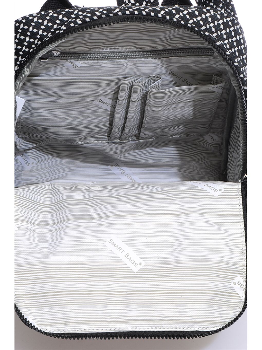 Siyah Desenli Kadın Sırt Çantası-3