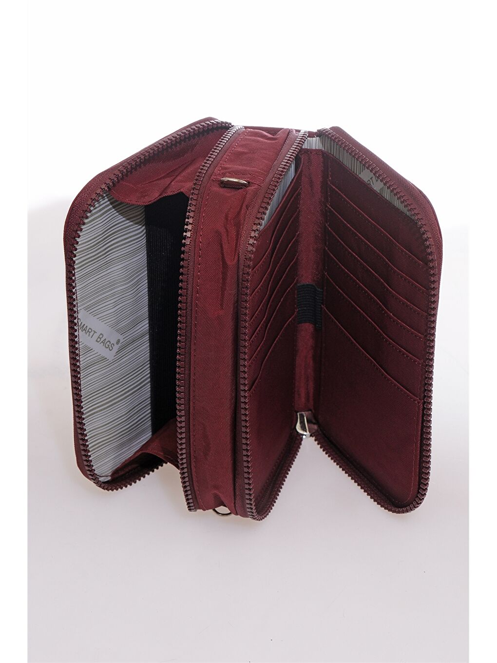 Bordo Ayarlanabilir Askılı Kadın Çapraz Çanta-3