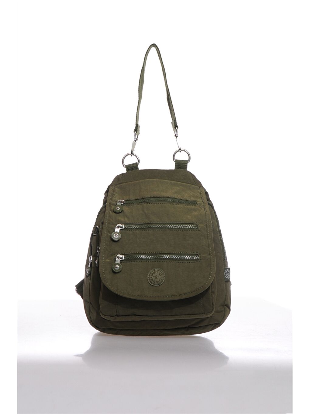 Yeşil Ayarlanabilir Askılı Kadın Sırt Çantası