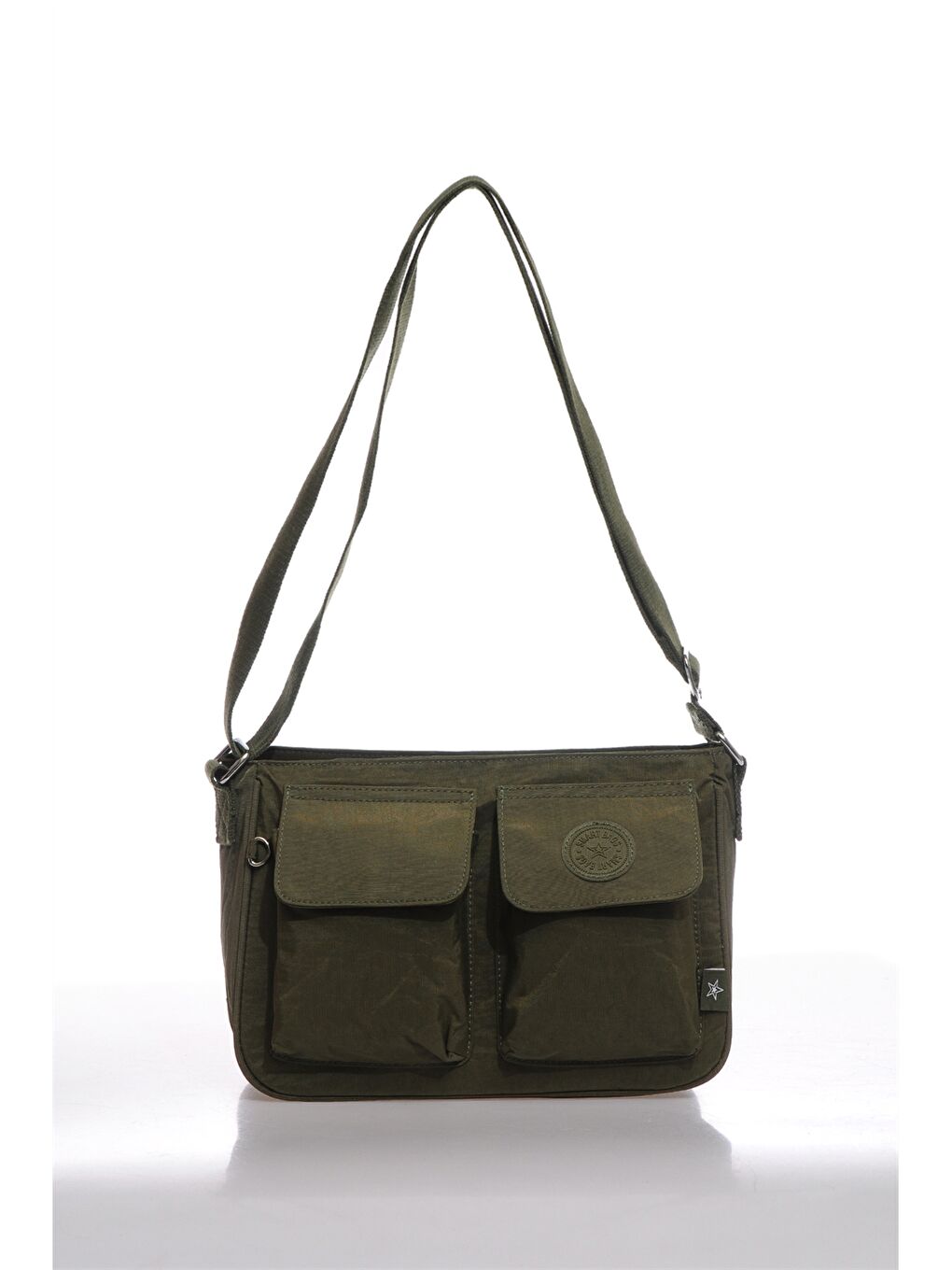 Yeşil Ayarlanabilir Askılı Önden Kapaklı Kadın Çapraz Çanta