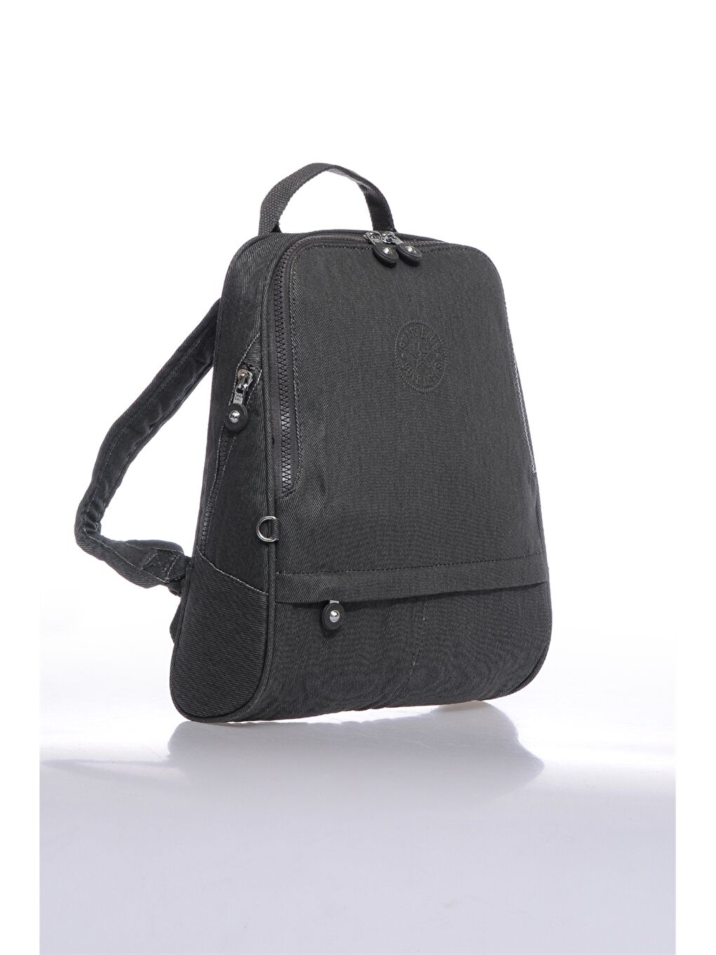 Antrasit Ayarlanabilir Askılı Fermuar Detaylı Kadın Sırt Çantası-1