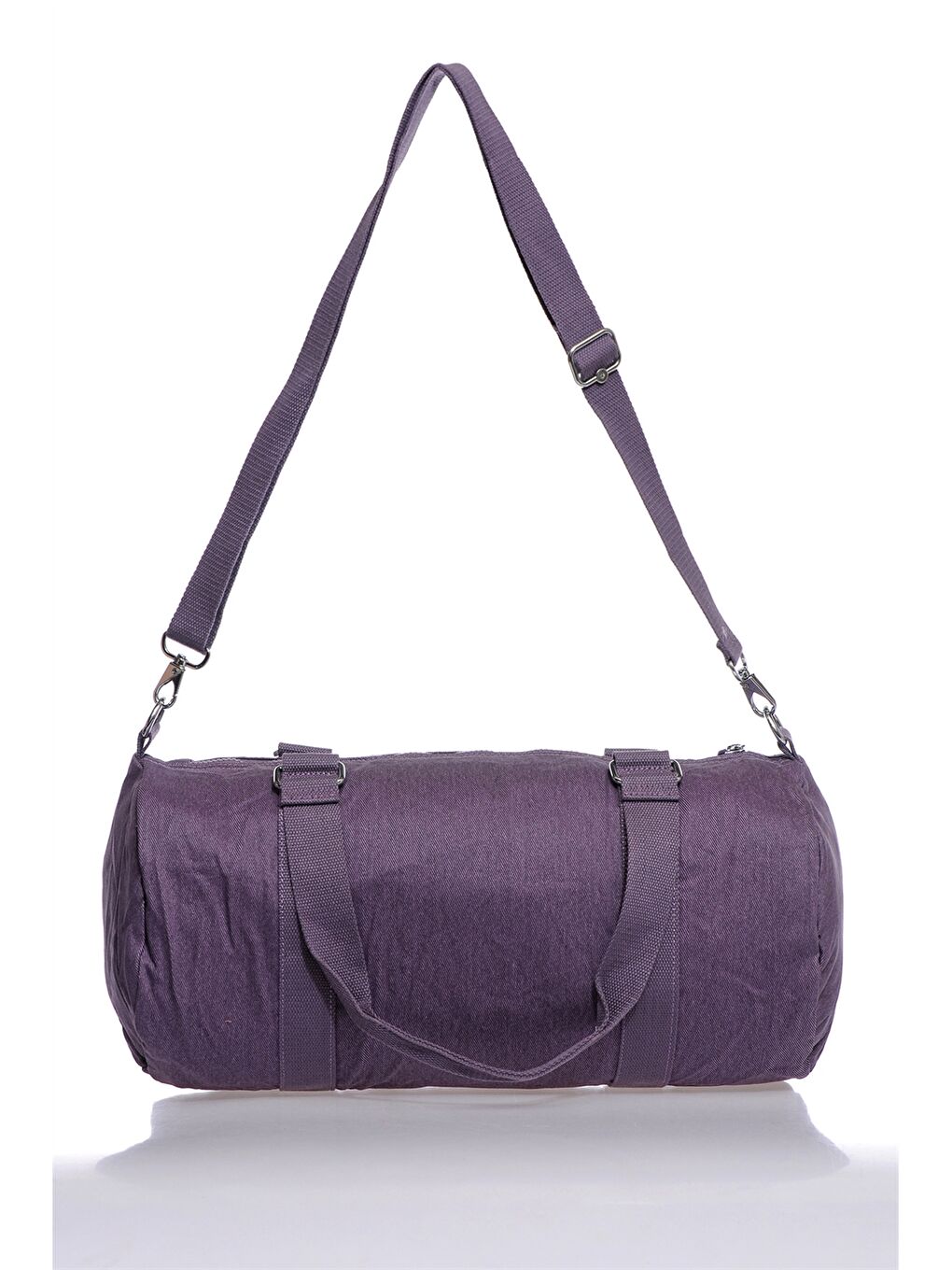 Mor Fermuarlı Spor Çantası-2