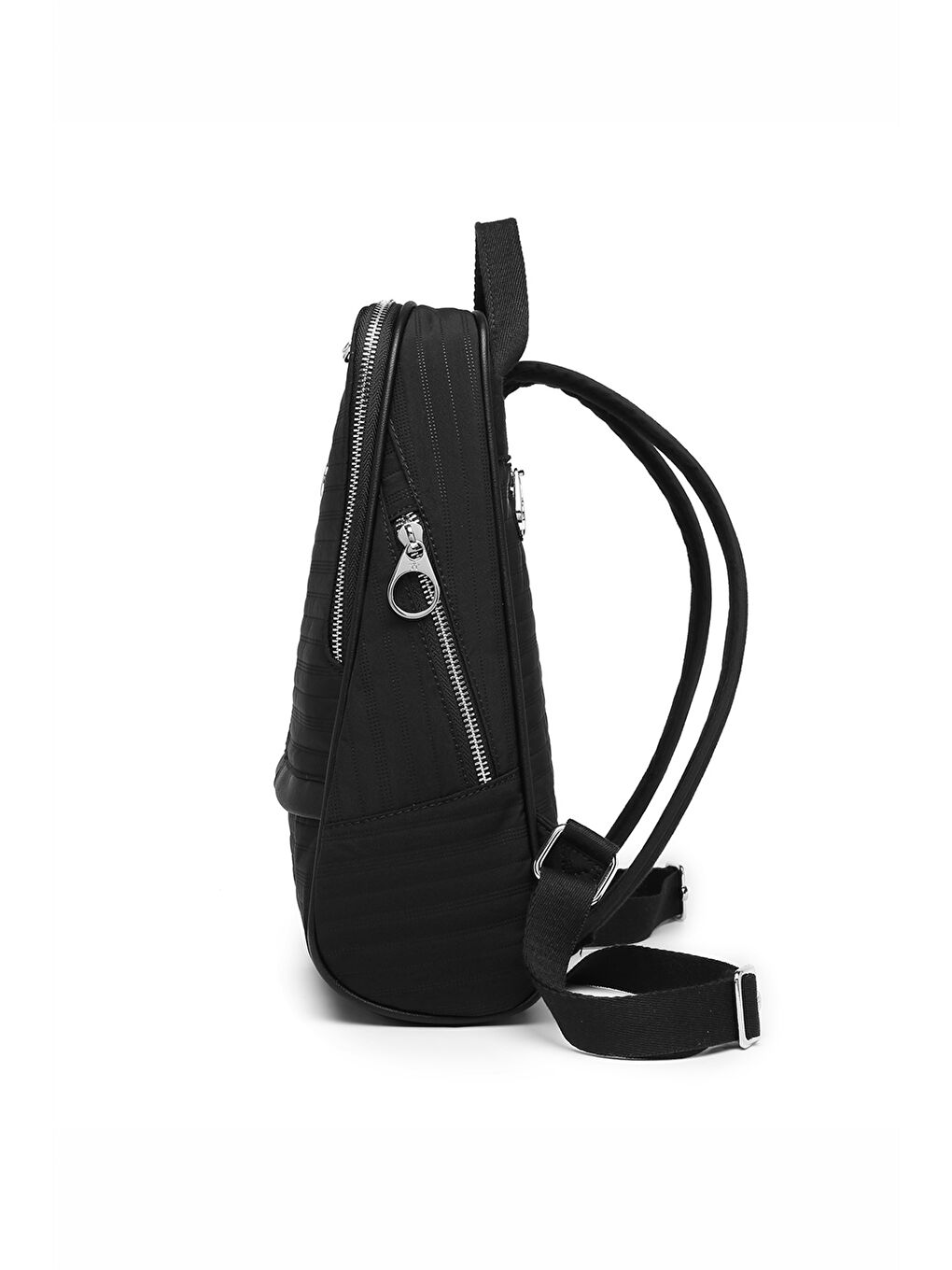 Kırmızı Ayarlanabilir Askılı Fermuar Detaylı Kadın Sırt Çantası-6