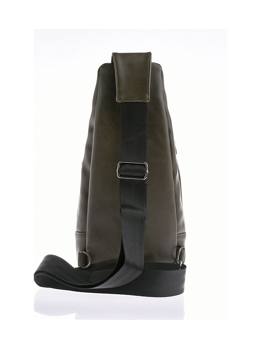 Yeşil Deri Görünümlü Kadın Göğüs Çantası-1