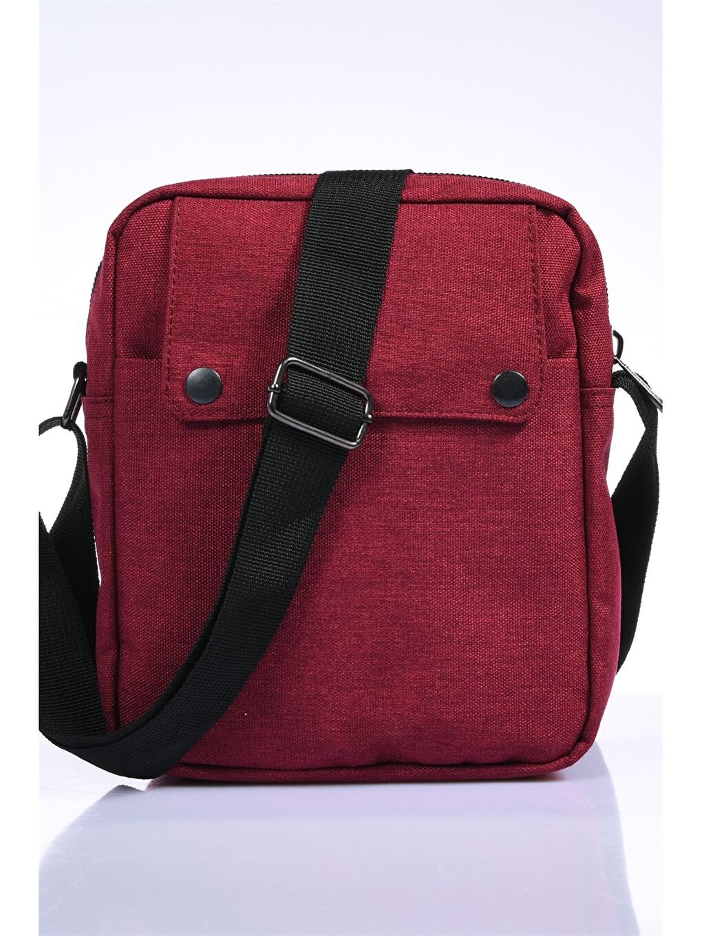 Bordo Düz Erkek Çapraz Çanta-1