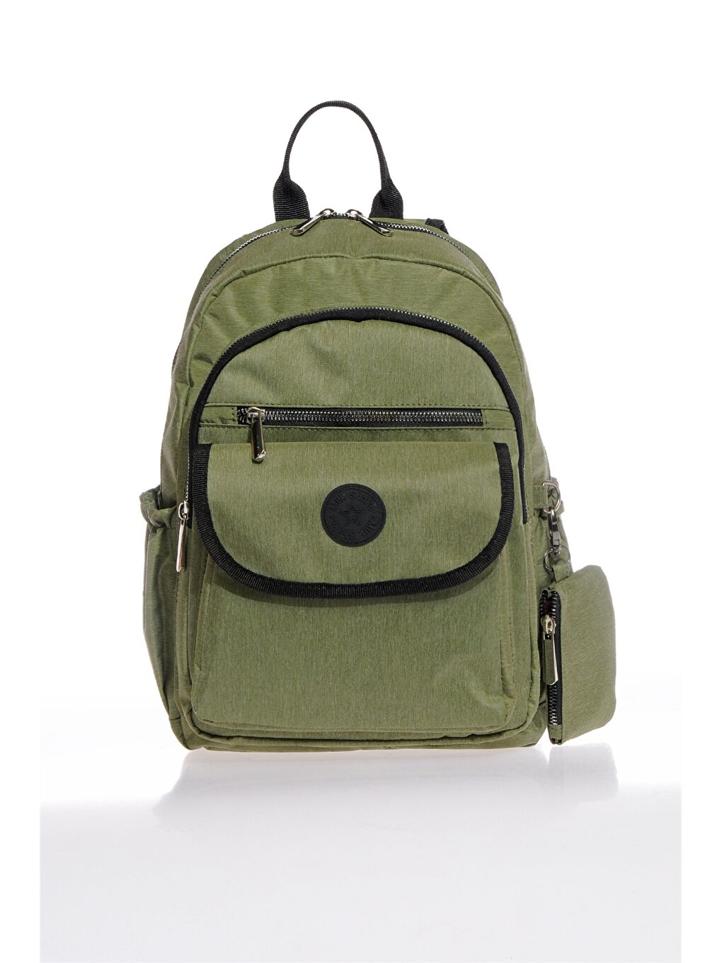 Yeşil Çok Bölmeli Kadın Sırt Çantası