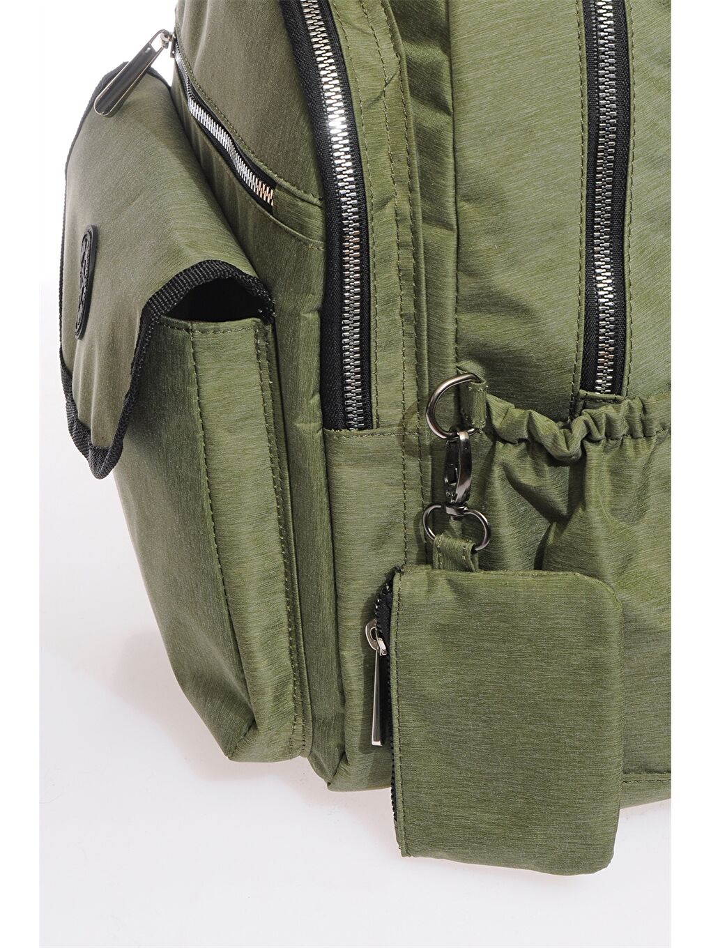 Yeşil Çok Bölmeli Kadın Sırt Çantası-3