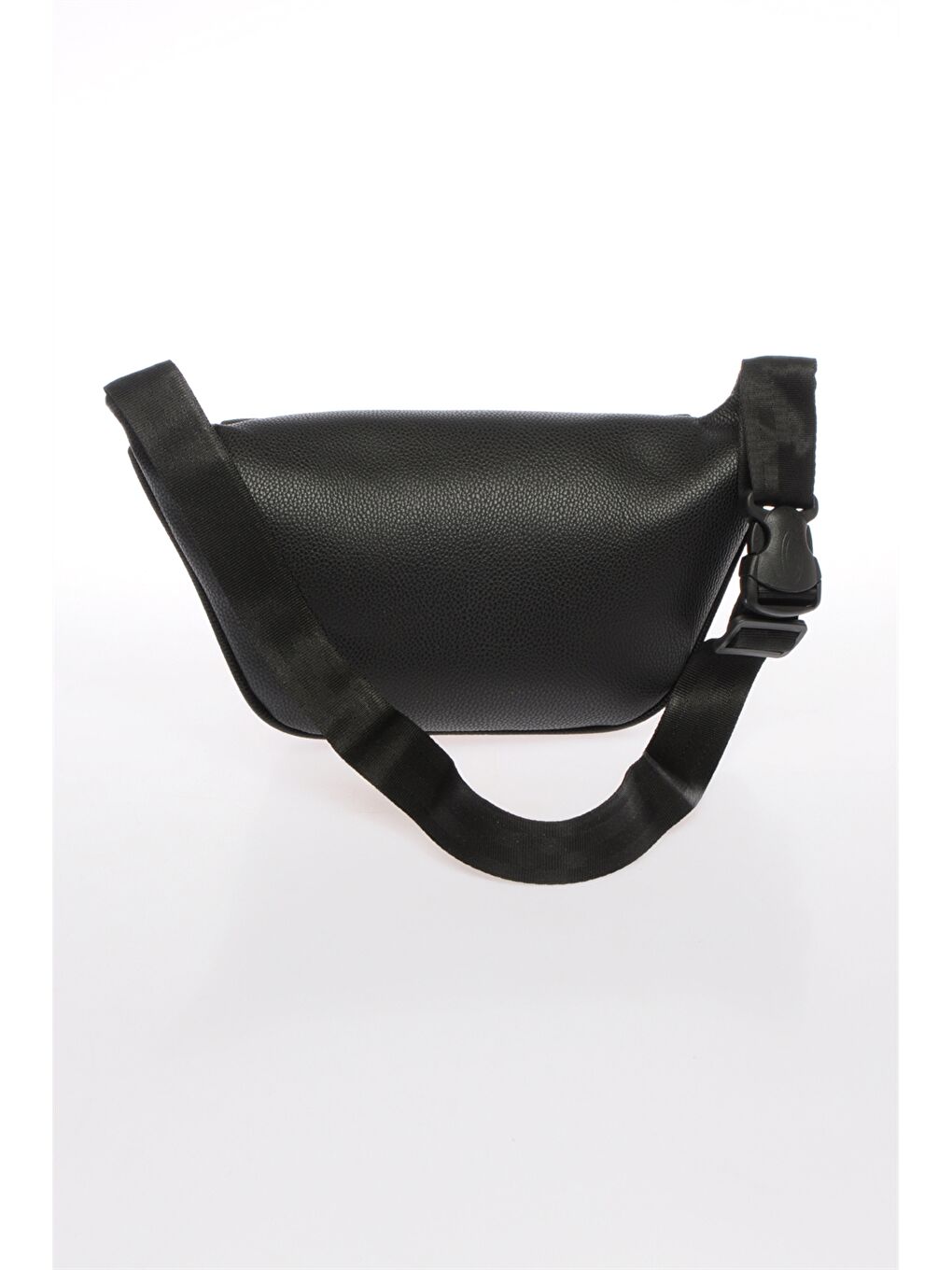 Siyah Deri Görünümlü Kadın Bel Çantası-2