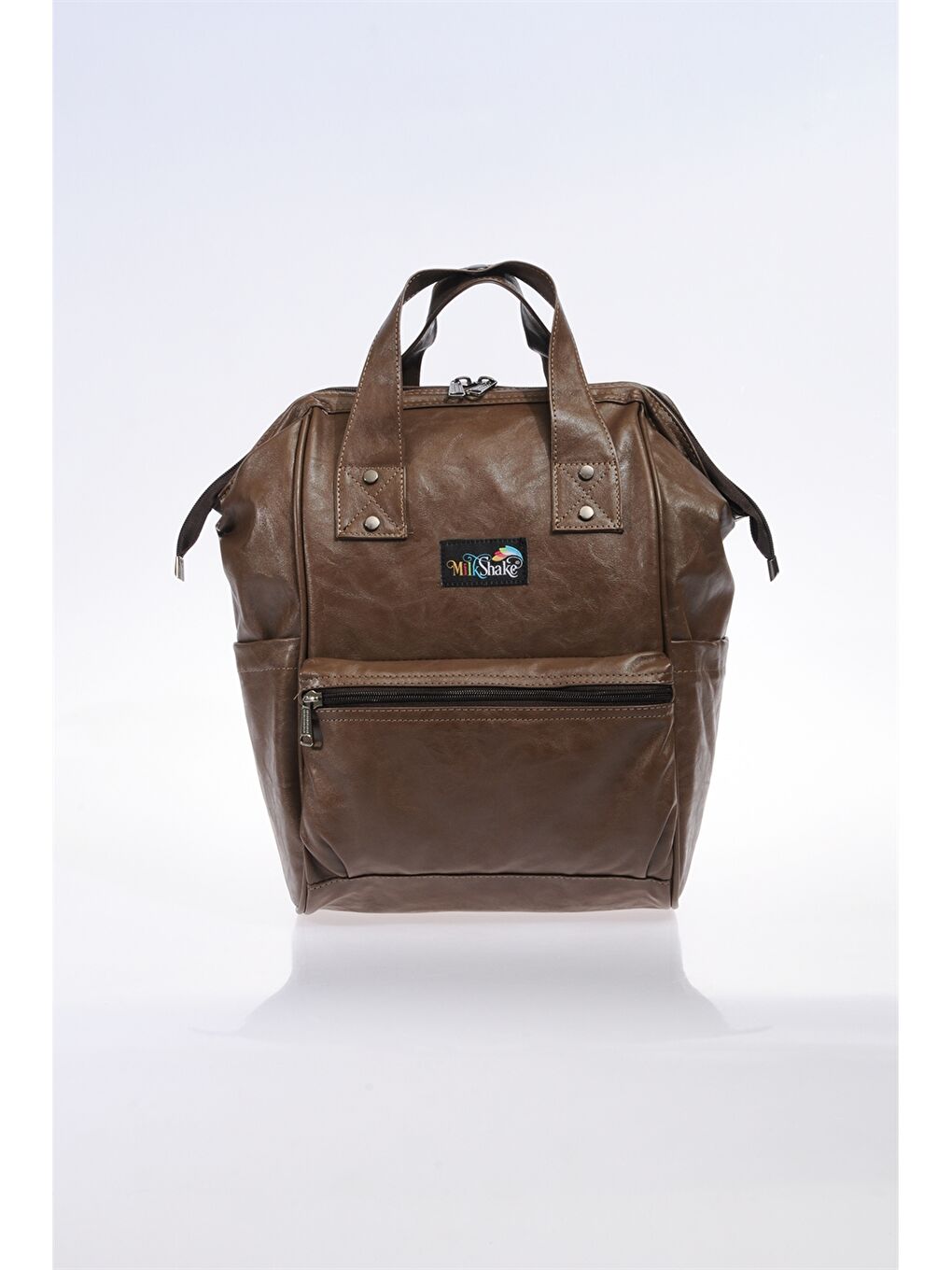 Deri Görünümlü Bebek Bakım Çantası