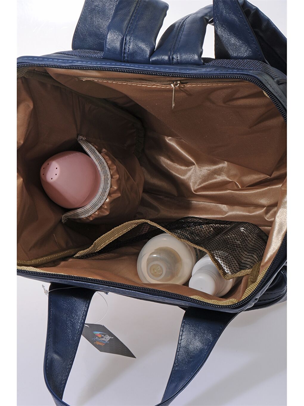 Deri Görünümlü Bebek Bakım Çantası-2