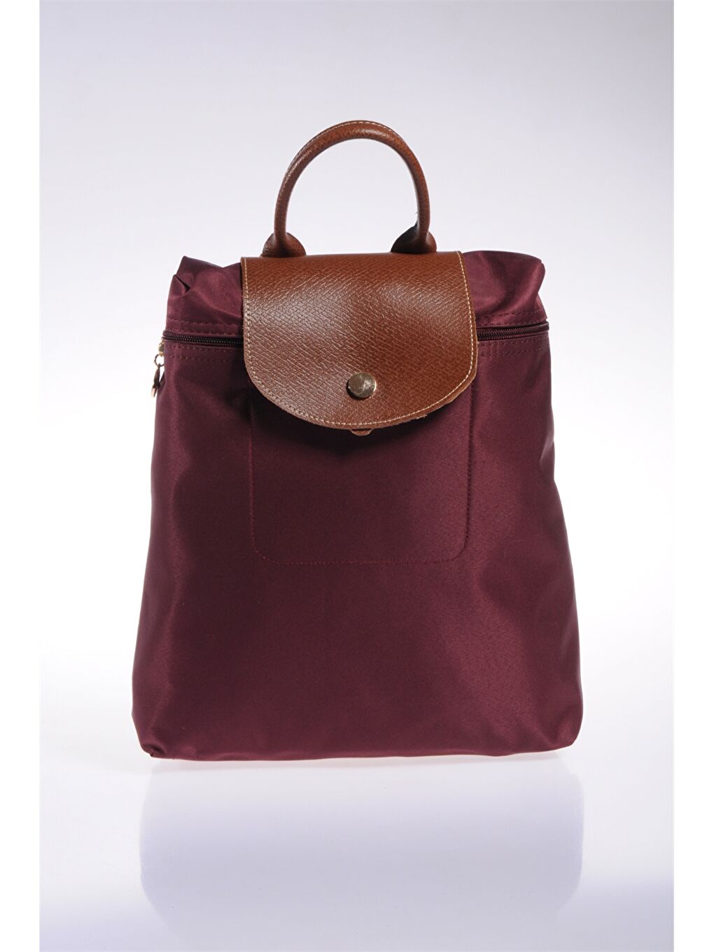 Bordo Kadın Düz Sırt Çantası
