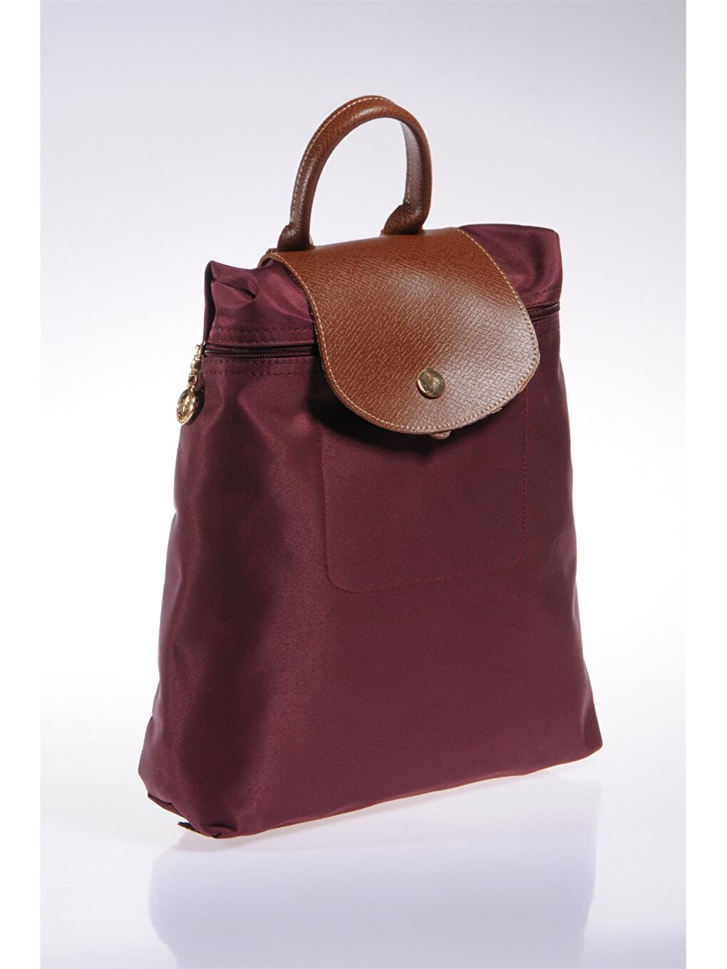 Bordo Kadın Düz Sırt Çantası-1