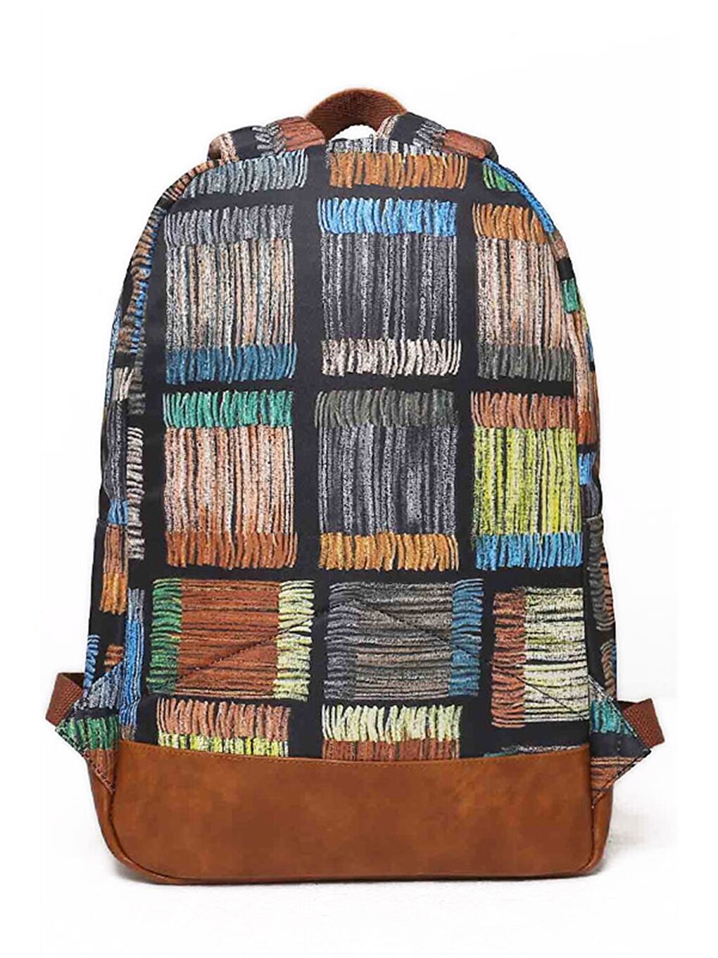 Kahverengi Desenli Unisex Sırt Çantası-2