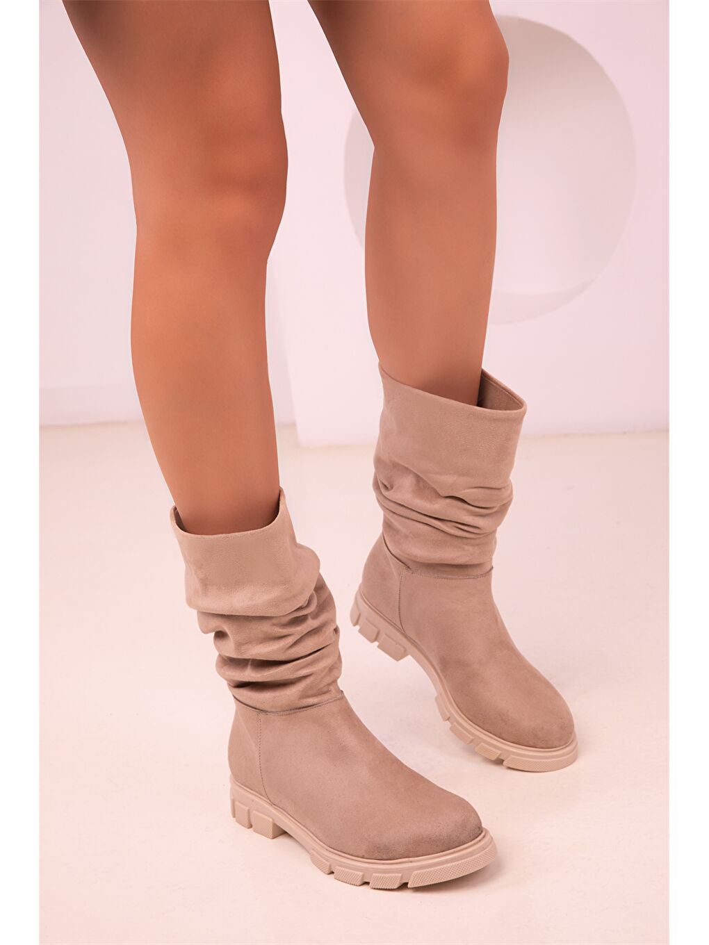 Bottes à Semelle Épaisse pour Femmes-4