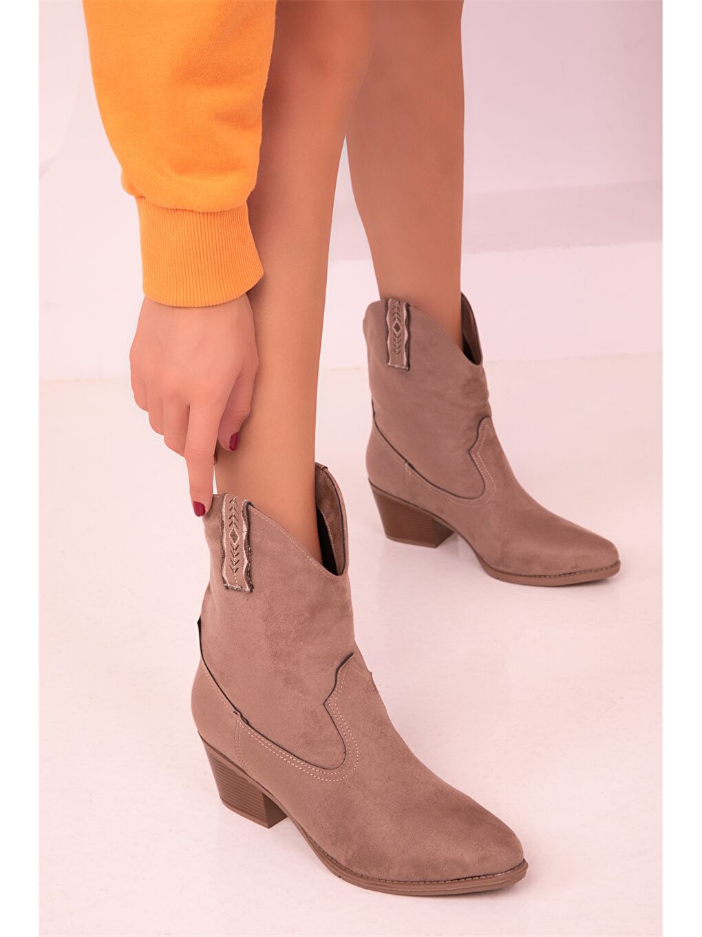 Kahverengi Vizon Kahve Çizme-2