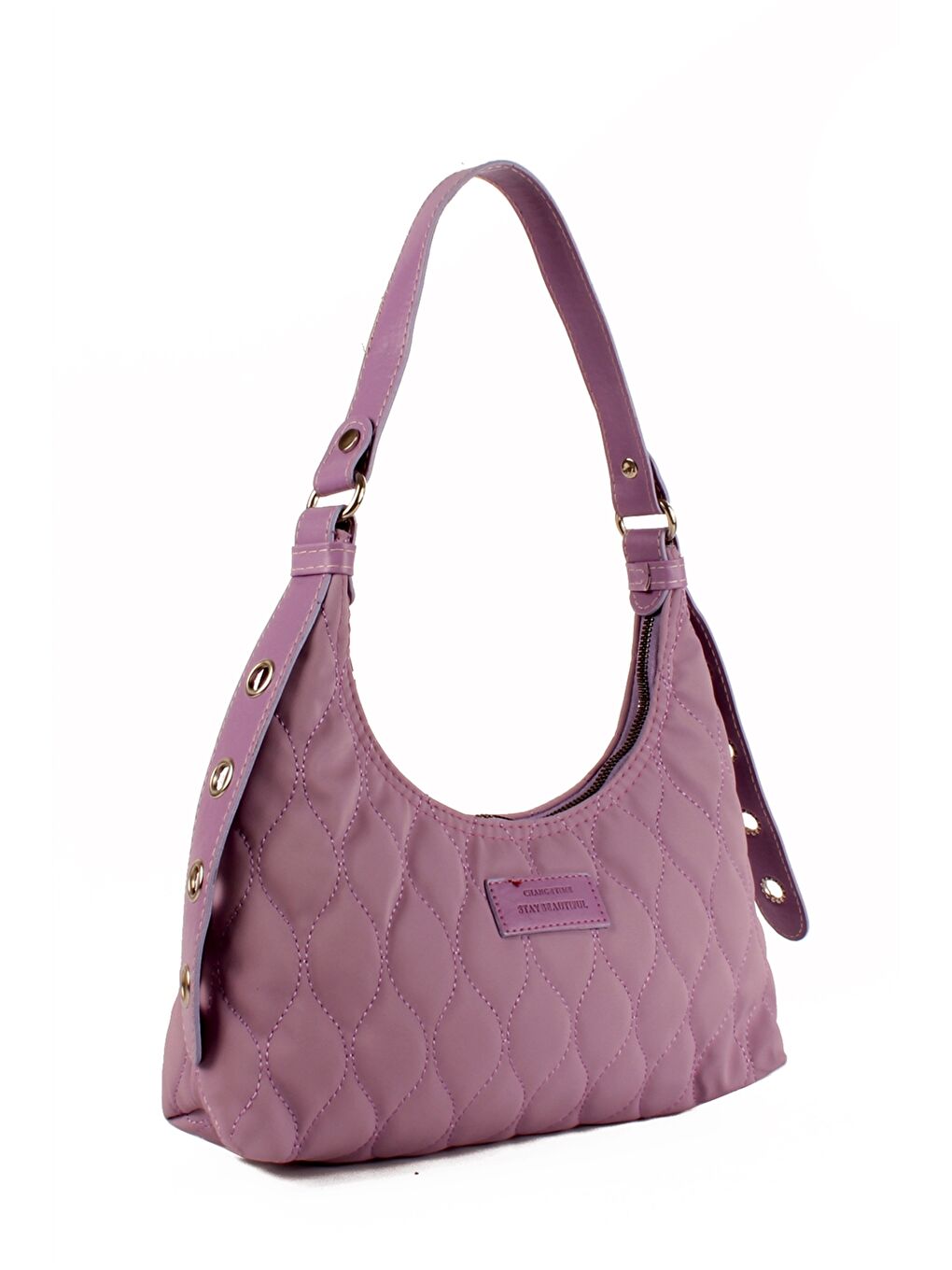 Lila Paraşüt Kumaş Kadın Omuz Çantası