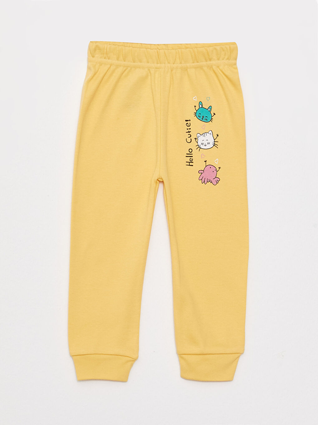 Elastic Waist Printed Baby Girl Trousers 2 Pack-1