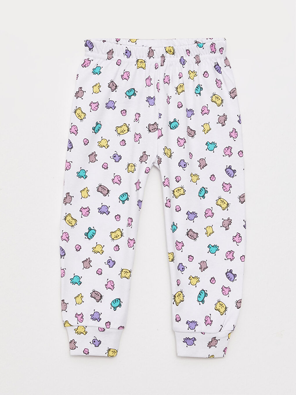Elastic Waist Printed Baby Girl Trousers 2 Pack-2