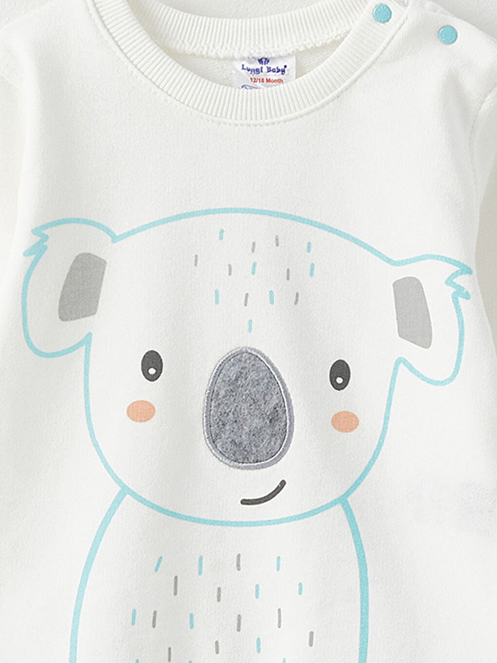 Mavi Bisiklet Yaka Uzun Kollu Baskılı Erkek Bebek 2'li Takım-3