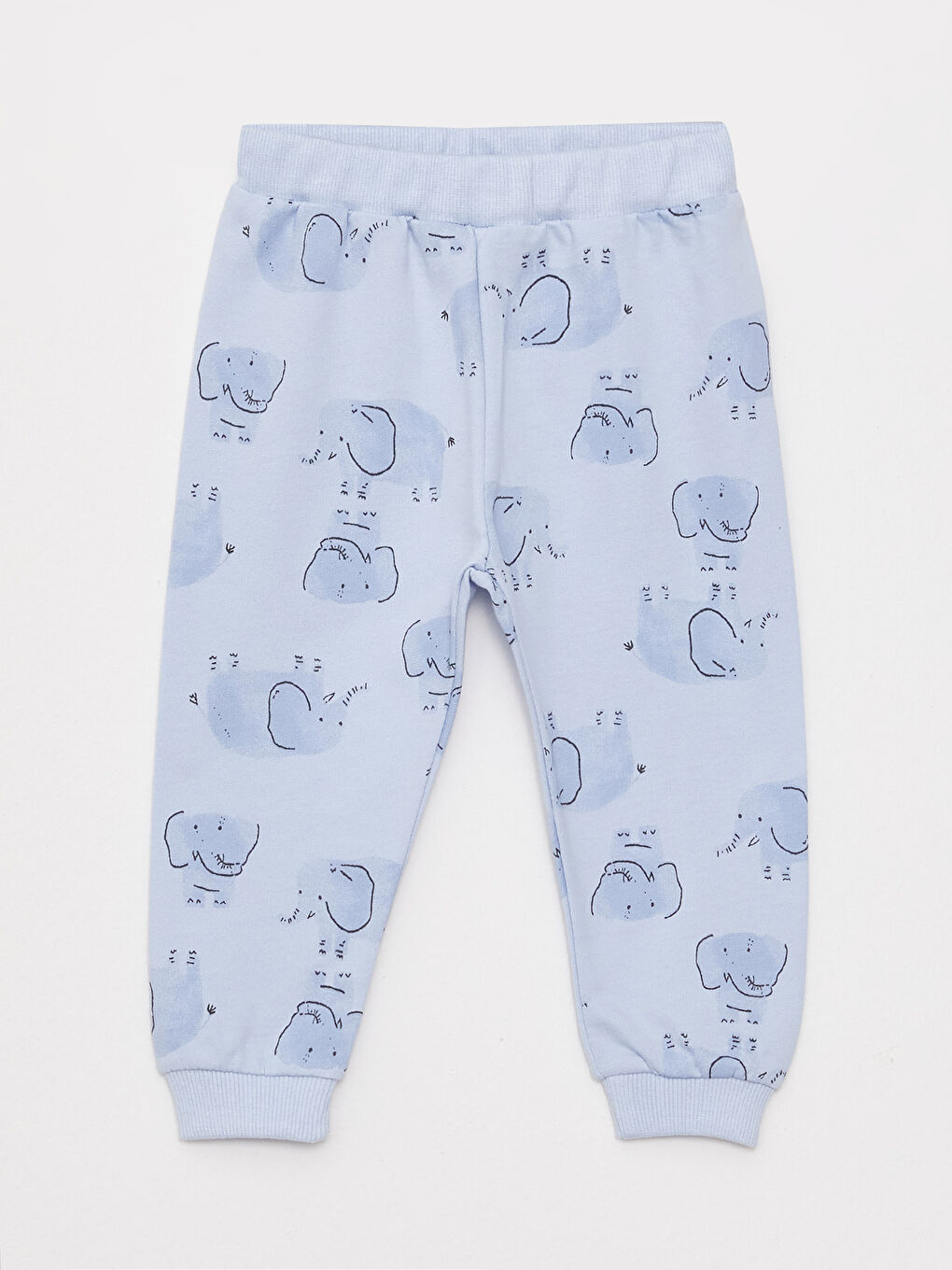 Mavi Bisiklet Yaka Uzun Kollu Baskılı Erkek Bebek 2'li Takım-2