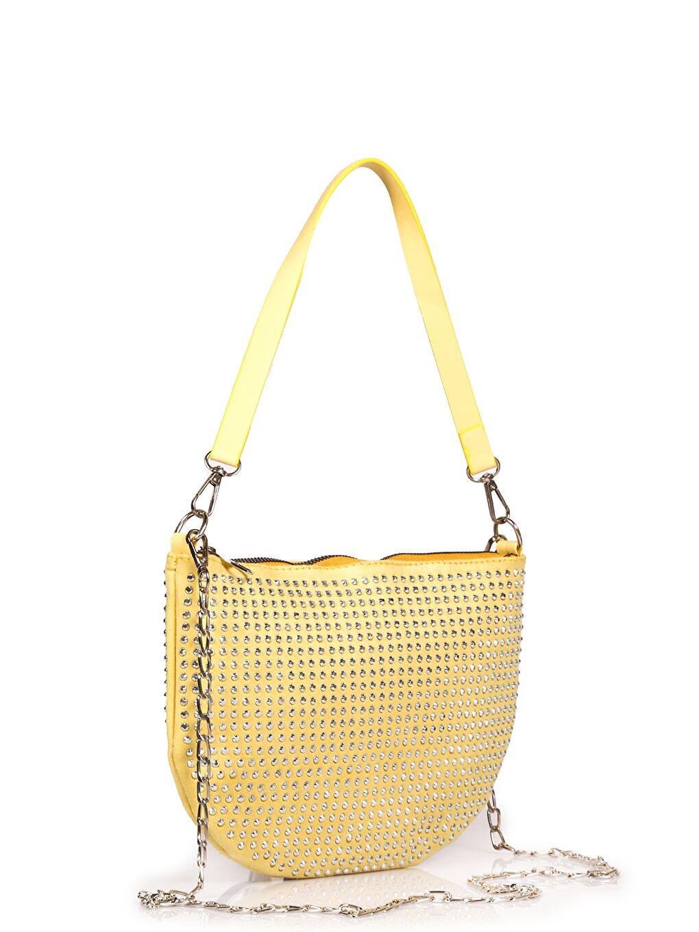 Sarı Taş Detaylı Kadın Omuz Çantası