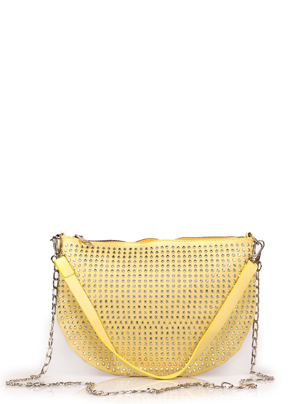 Sarı Taş Detaylı Kadın Omuz Çantası-2