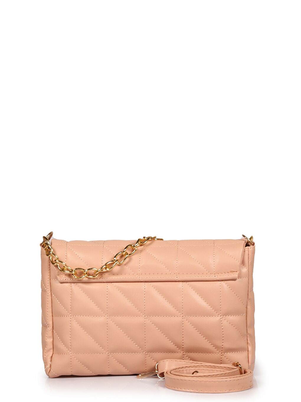 Mürdüm Kapitoneli Zincir Detaylı Kadın Çapraz Çanta-3