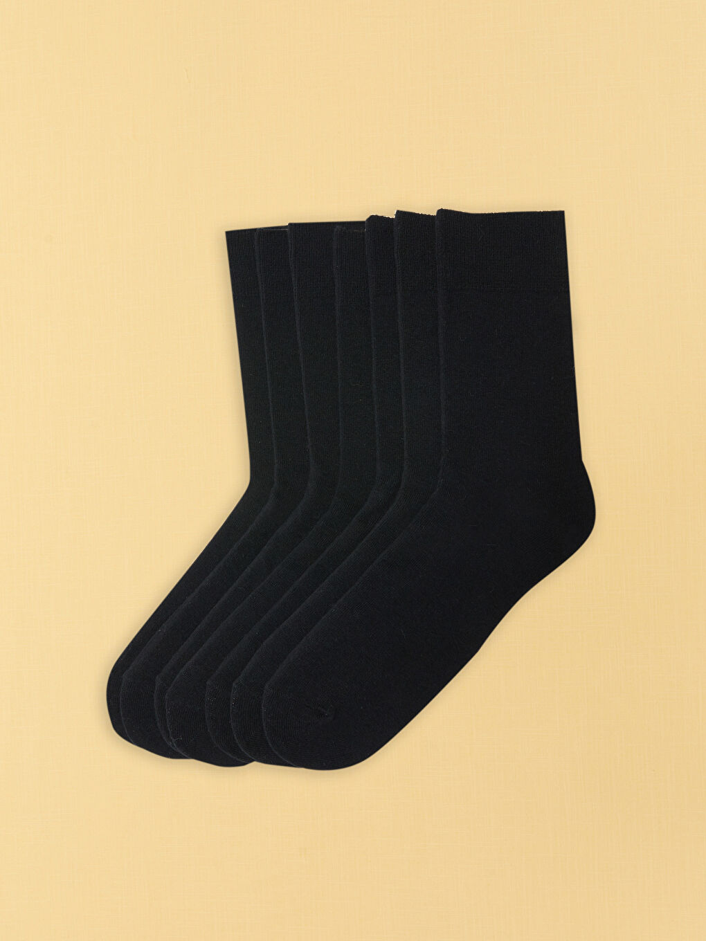 Siyah Erkek Soket Çorap 7'li-1