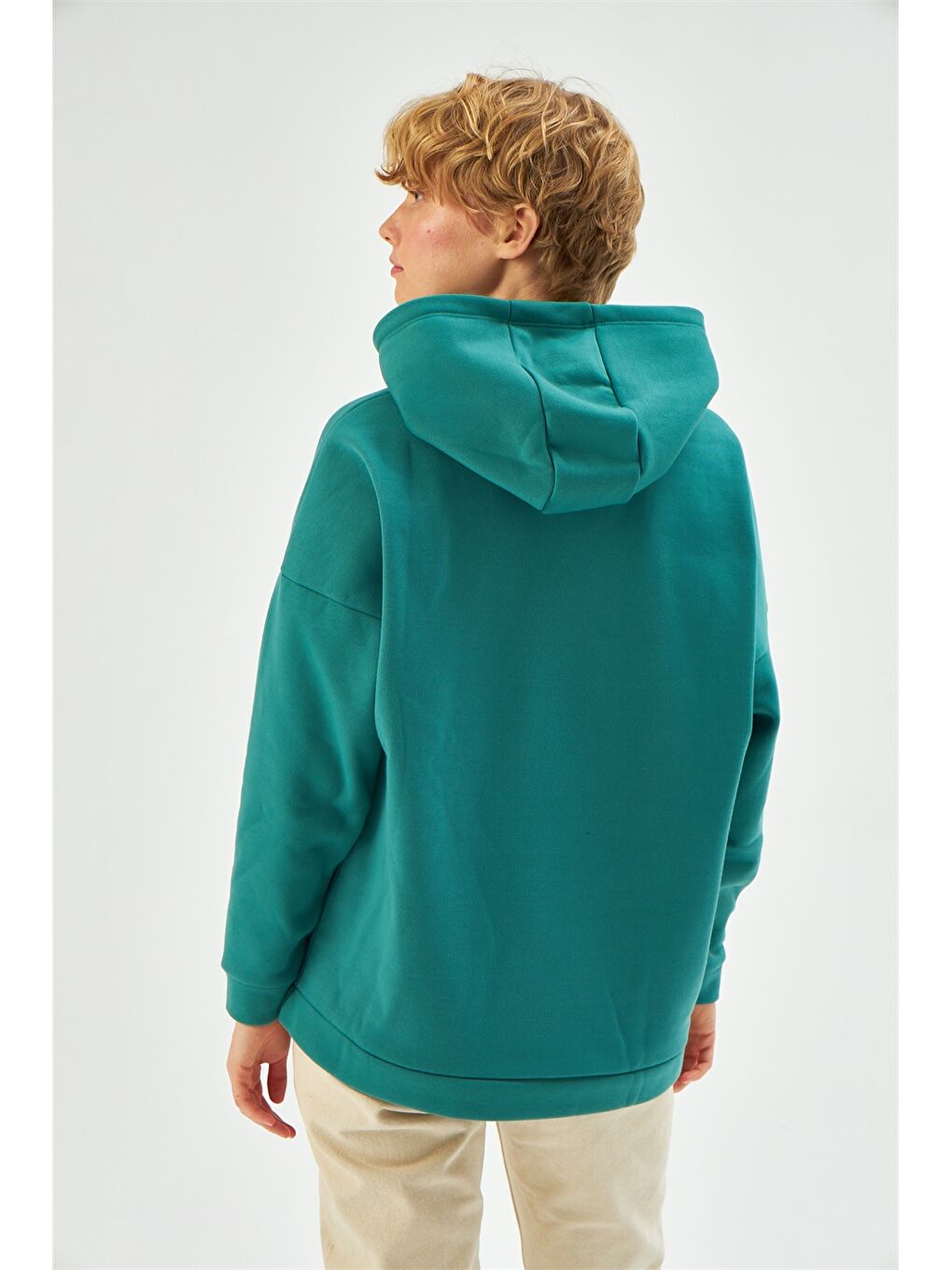 Women's Hoodie Plain Long Sleeve Oversize Sweatshirt-6