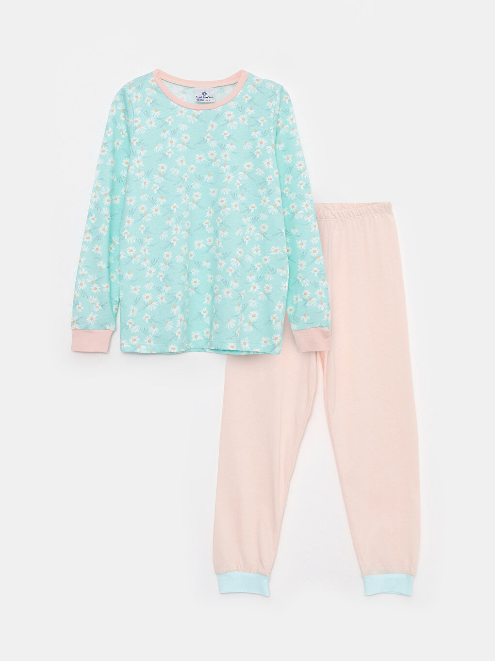 Luggi Baby Crew Neck Printed Long Sleeve Girls' Pyjama Set -W2JH94Z4-12R