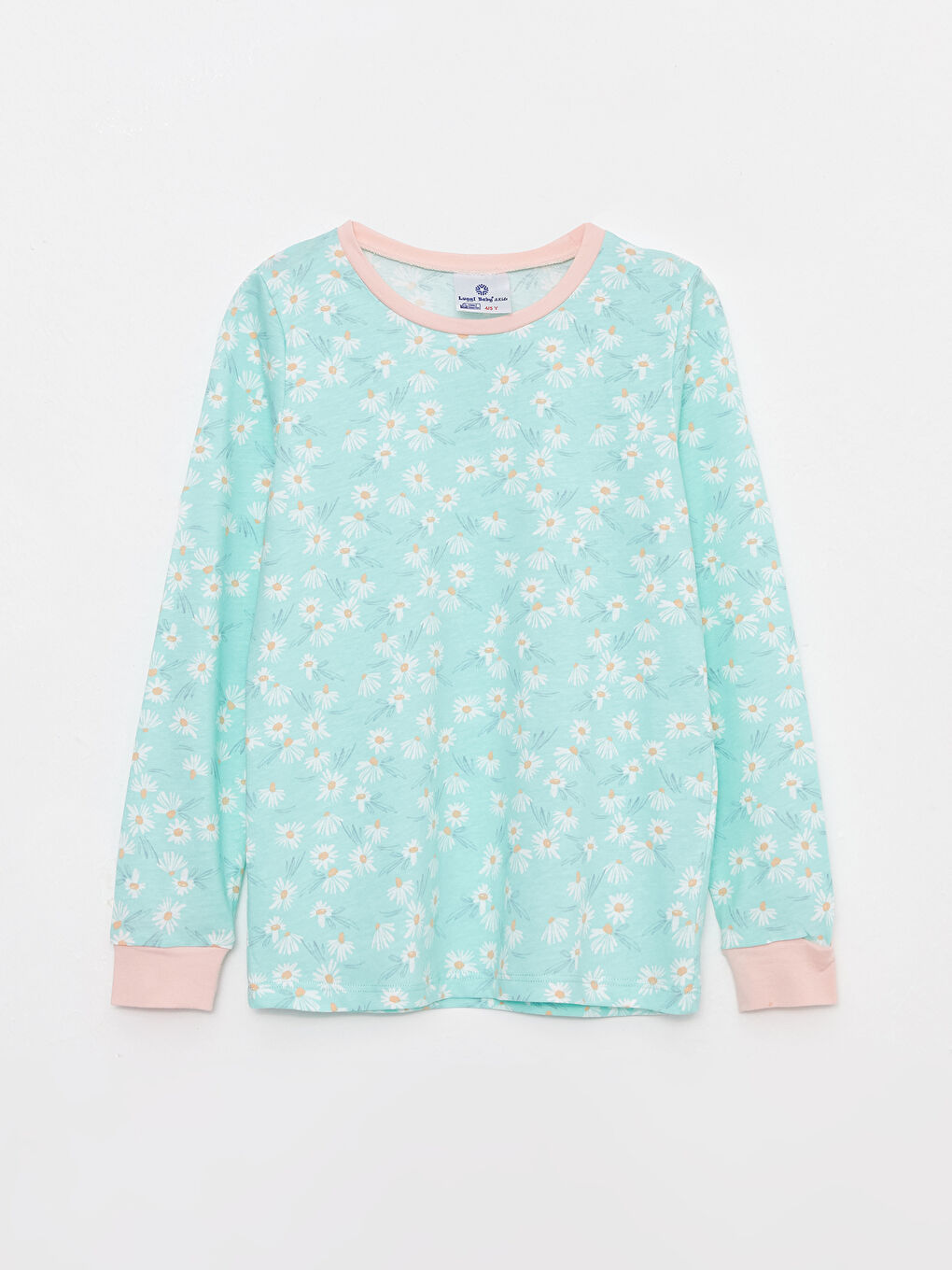 Luggi Baby Crew Neck Printed Long Sleeve Girls' Pyjama Set -W2JH94Z4-12R