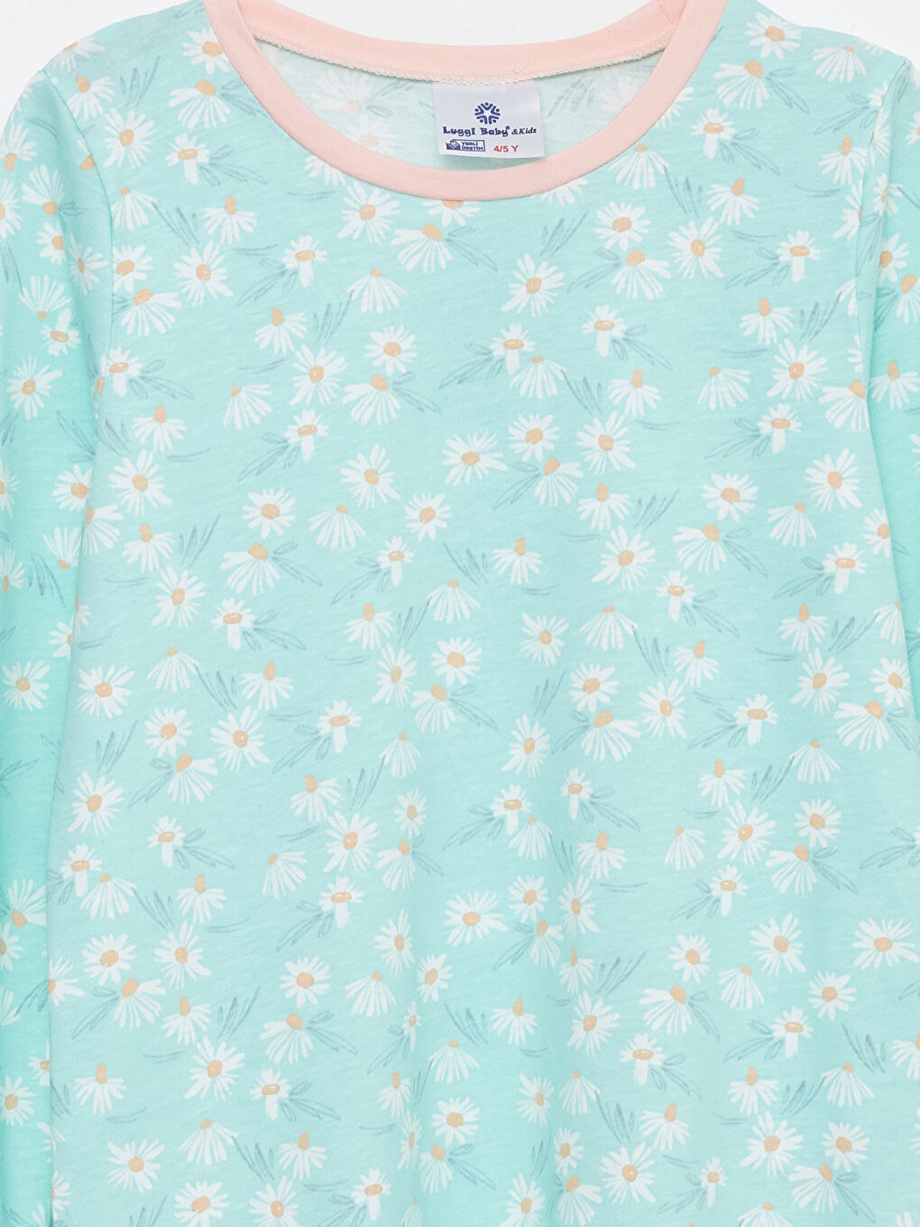 Luggi Baby Crew Neck Printed Long Sleeve Girls' Pyjama Set -W2JH94Z4-12R